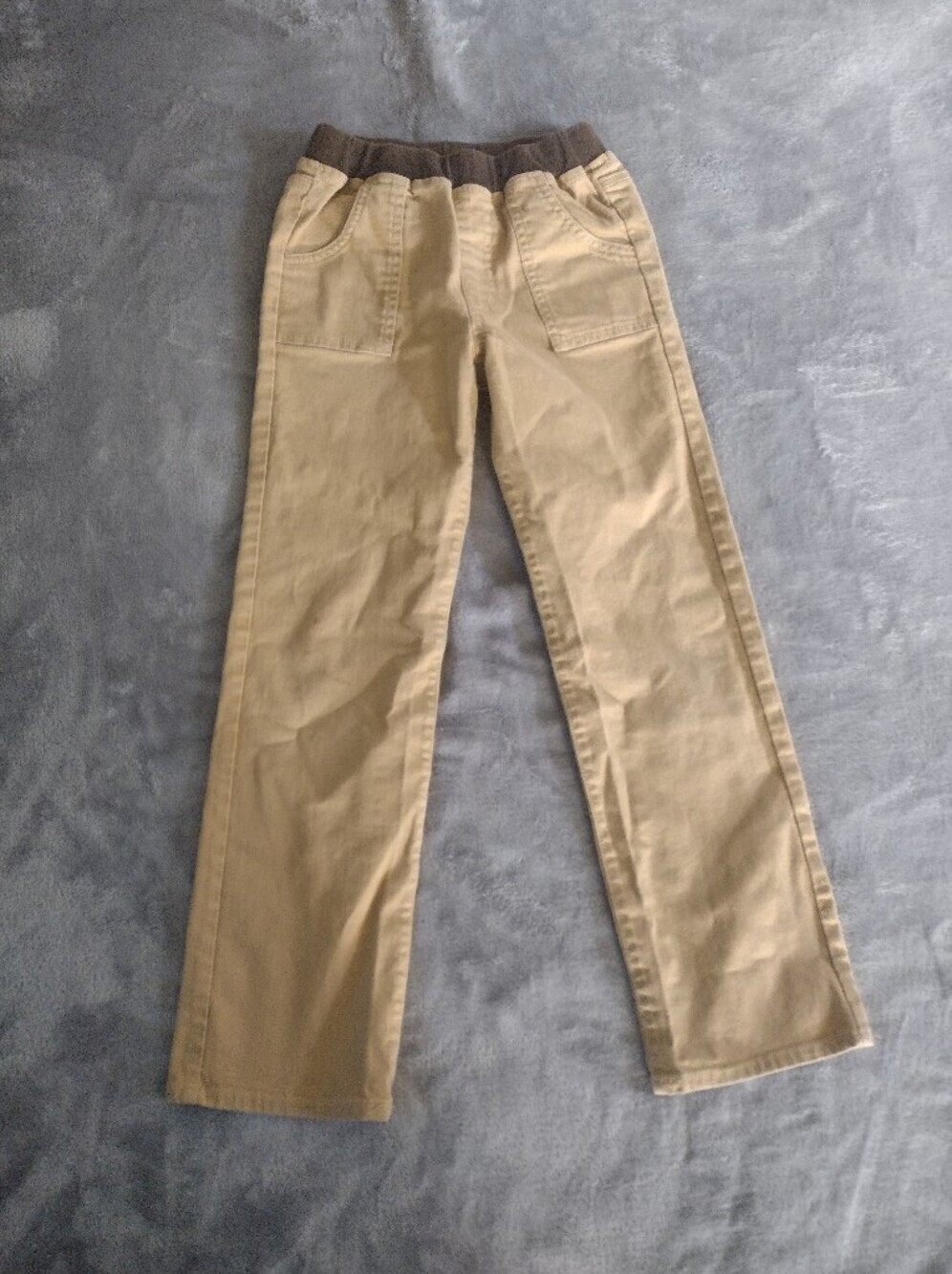 Miki House Boys' 130 cm Khaki Long Pants Elastic Waist MARKER STAIN See Pics